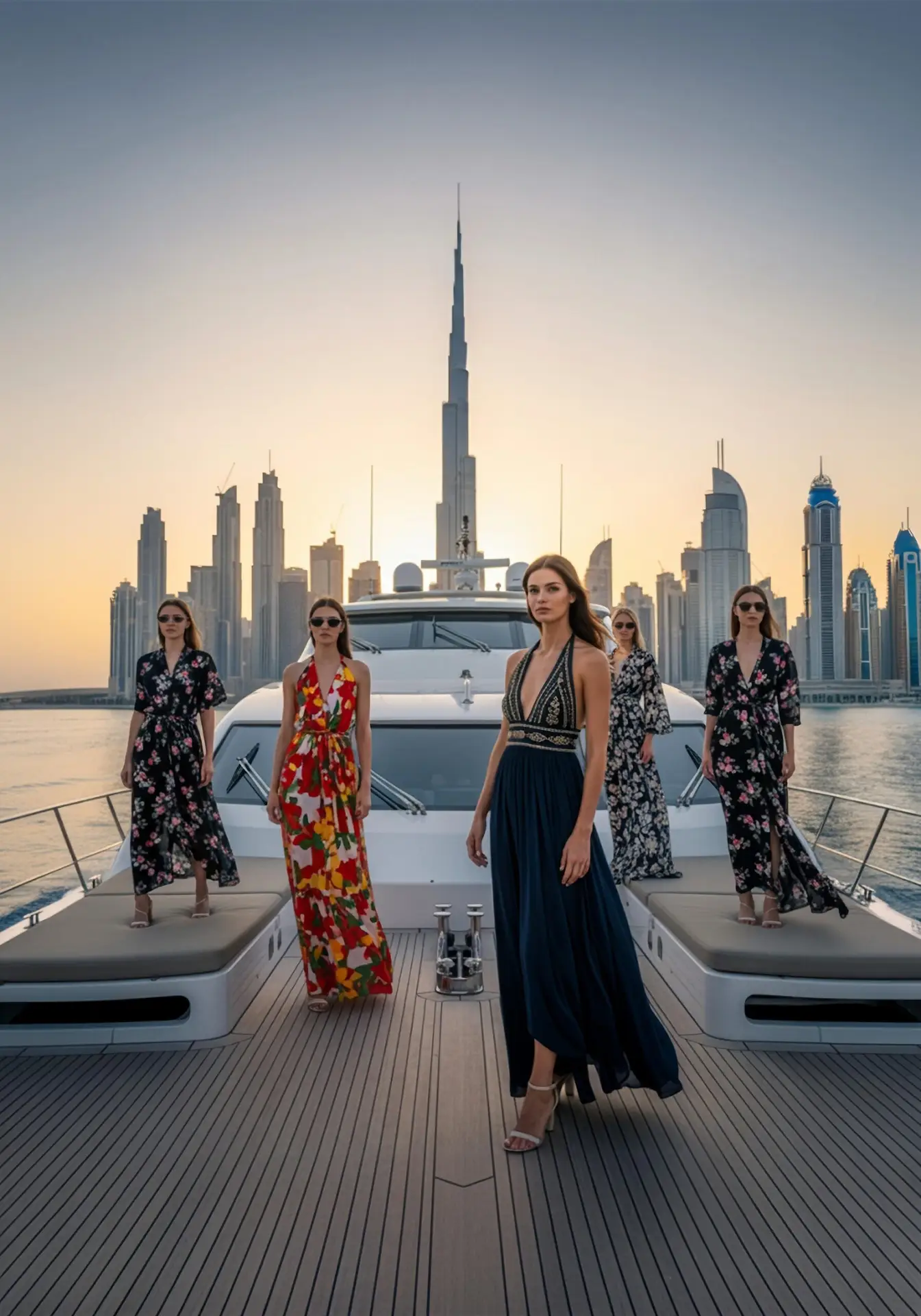 Dubai Fashion week. People arriving in style with their weareotto car subscription