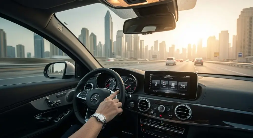 Dubai driver arriving in style with their weareotto car subscription