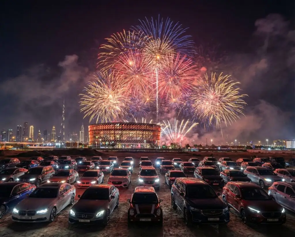 UAE National Day fireworks at Dubai Festival City December 2025